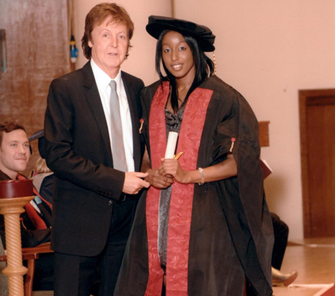 Natricia Bernard, Sir Paul McCartney and LIPA